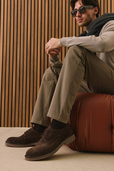 Hakiki Deri Erkek Günlük Ayakkabı Kahverengi