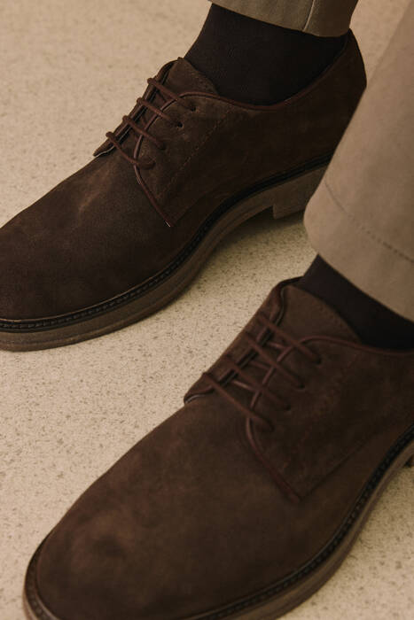 Hakiki Deri Erkek Günlük Ayakkabı Kahverengi