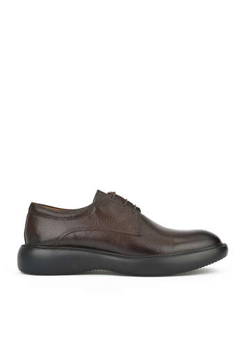 Ziya - Brown Genuine Leather Men's Casual Shoes