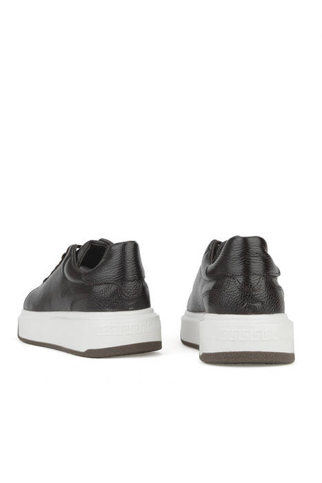 Hakiki Deri Erkek Günlük Ayakkabı Kahverengi