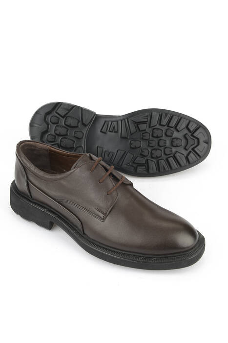 Hakiki Deri Erkek Günlük Ayakkabı Kahverengi