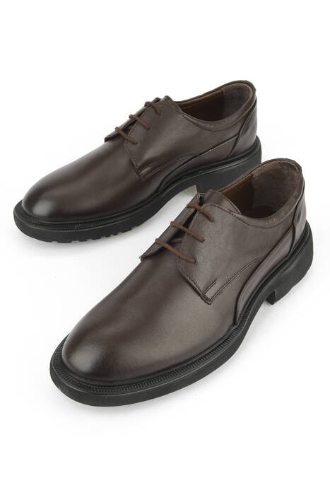 Hakiki Deri Erkek Günlük Ayakkabı Kahverengi