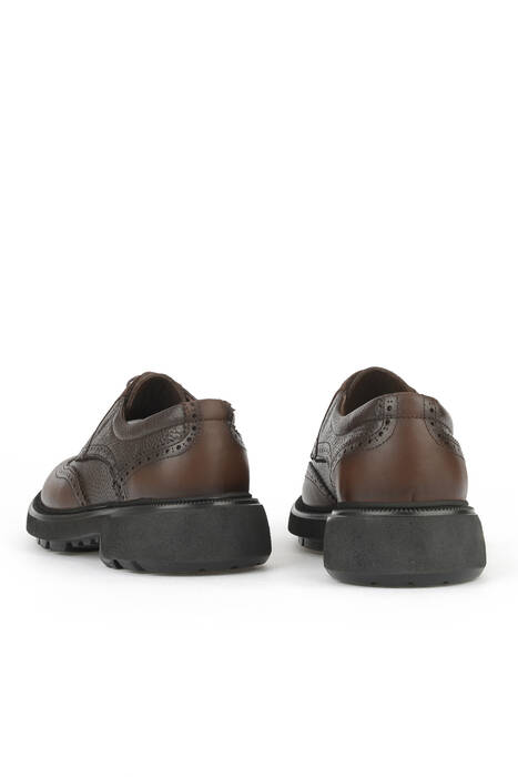 Hakiki Deri Erkek Günlük Ayakkabı Kahverengi