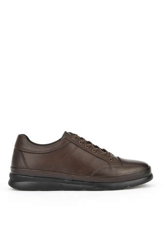 Ziya - Brown Genuine Leather Men's Casual Shoes