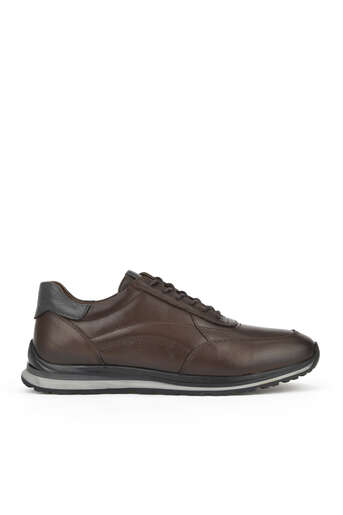 Ziya - Brown Genuine Leather Men's Casual Shoes