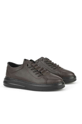 Ziya - Brown Genuine Leather Men's Casual Shoes (1) Ziya - Brown Genuine Leather Men's Casual Shoes (1)