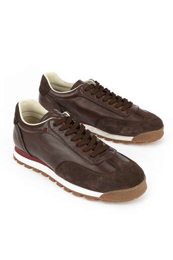 Ziya - Hakiki Deri Erkek Günlük Ayakkabı Kahverengi (1)