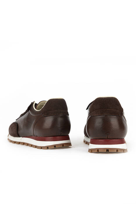 Hakiki Deri Erkek Günlük Ayakkabı Kahverengi