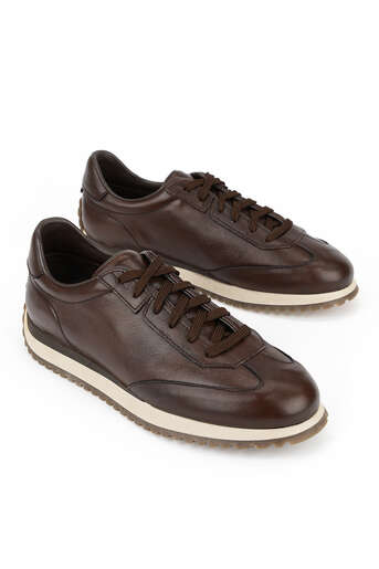 Ziya - Hakiki Deri Erkek Günlük Ayakkabı Kahverengi (1)