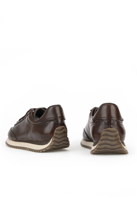 Hakiki Deri Erkek Günlük Ayakkabı Kahverengi