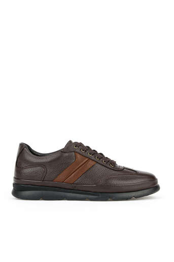 Ziya - Brown Genuine Leather Men's Casual Shoes
