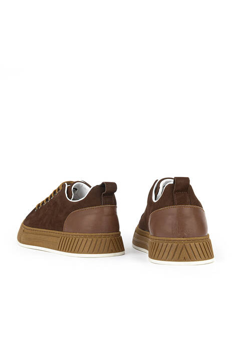 Hakiki Deri Erkek Günlük Ayakkabı Kahverengi