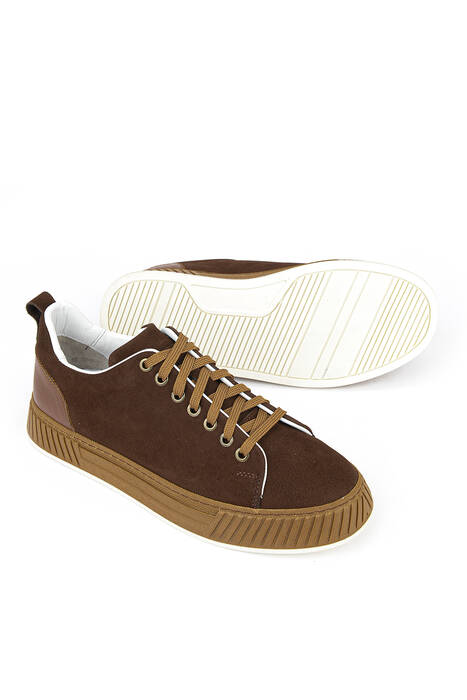 Hakiki Deri Erkek Günlük Ayakkabı Kahverengi