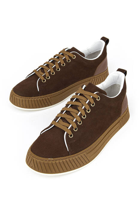 Hakiki Deri Erkek Günlük Ayakkabı Kahverengi