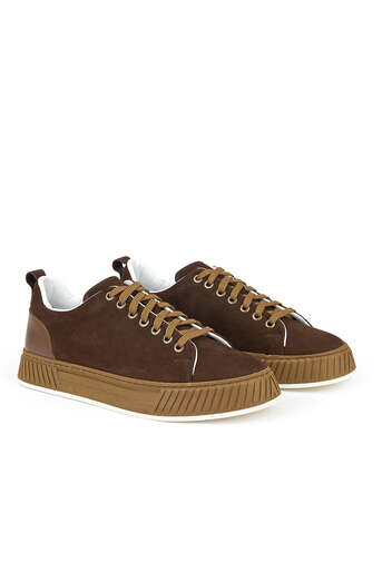 Ziya - Brown Genuine Leather Men's Casual Shoes (1)