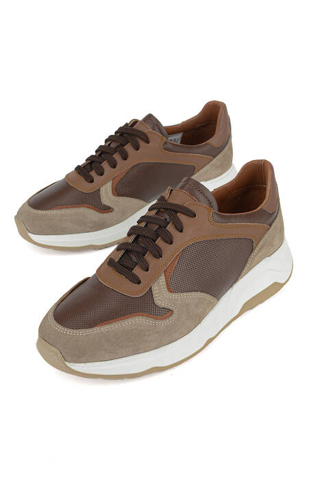 Hakiki Deri Erkek Günlük Ayakkabı Kahverengi