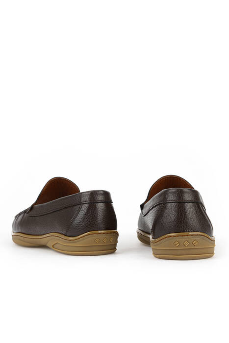 Hakiki Deri Erkek Günlük Ayakkabı Kahverengi