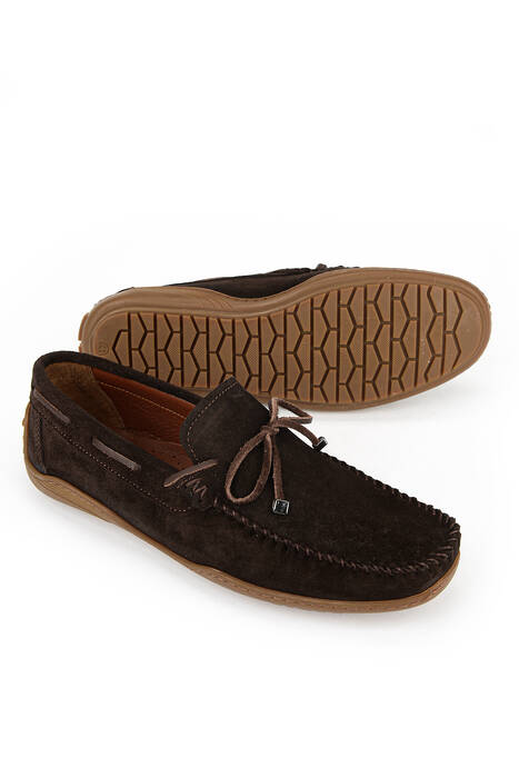 Hakiki Deri Erkek Günlük Ayakkabı Kahverengi