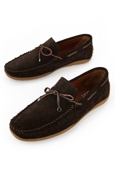 Hakiki Deri Erkek Günlük Ayakkabı Kahverengi