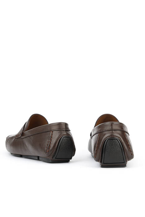 Hakiki Deri Erkek Günlük Ayakkabı Kahverengi