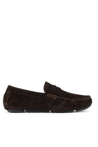 Ziya - Hakiki Deri Erkek Günlük Ayakkabı Kahverengi