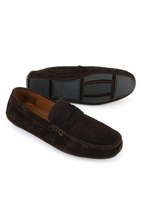 Hakiki Deri Erkek Günlük Ayakkabı Kahverengi