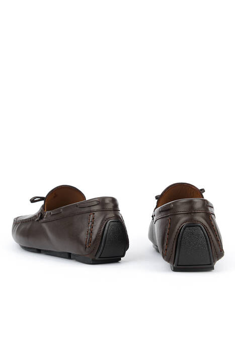 Hakiki Deri Erkek Günlük Ayakkabı Kahverengi