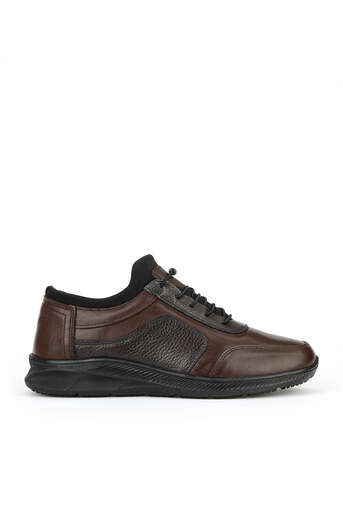 Ziya - Brown Genuine Leather Men's Casual Shoes