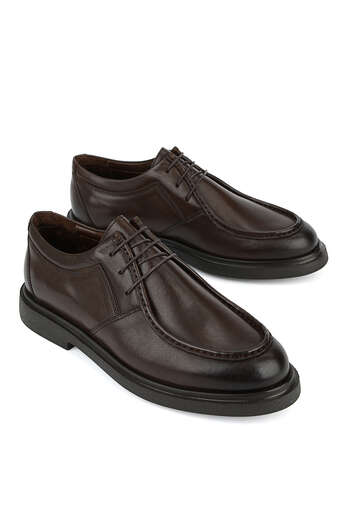 Ziya - Hakiki Deri Erkek Günlük Ayakkabı Kahverengi (1)