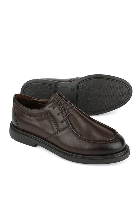 Hakiki Deri Erkek Günlük Ayakkabı Kahverengi