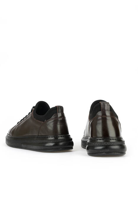 Hakiki Deri Erkek Günlük Ayakkabı Kahverengi