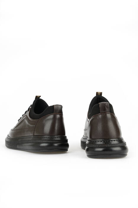 Hakiki Deri Erkek Günlük Ayakkabı Kahverengi