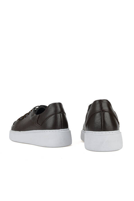 Hakiki Deri Erkek Günlük Ayakkabı Kahverengi