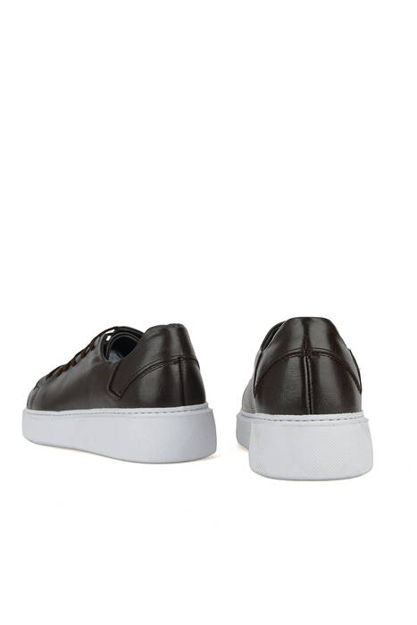 Hakiki Deri Erkek Günlük Ayakkabı Kahverengi