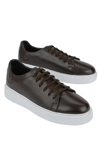 Ziya - Brown Genuine Leather Men's Casual Shoes (1)