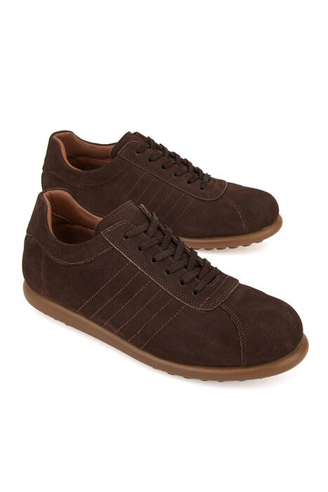 Hakiki Deri Erkek Günlük Ayakkabı Kahverengi