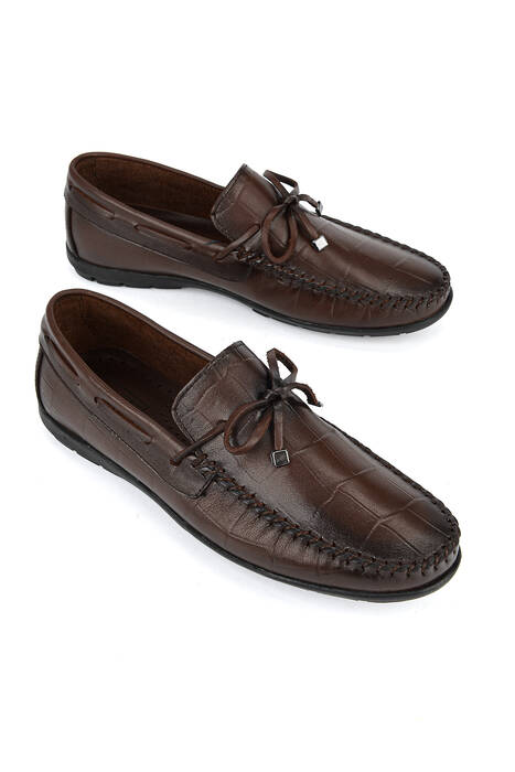 Hakiki Deri Erkek Günlük Ayakkabı Kahverengi