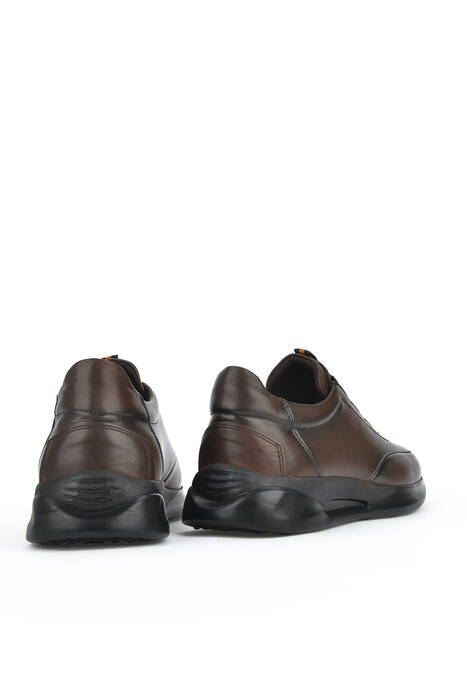 Hakiki Deri Erkek Günlük Ayakkabı Kahverengi