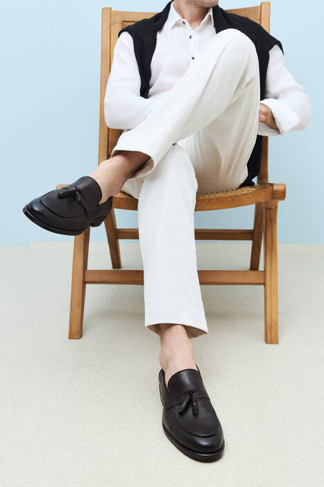 Brown Genuine Leather Men's Casual Shoes Brown Genuine Leather Men's Casual Shoes