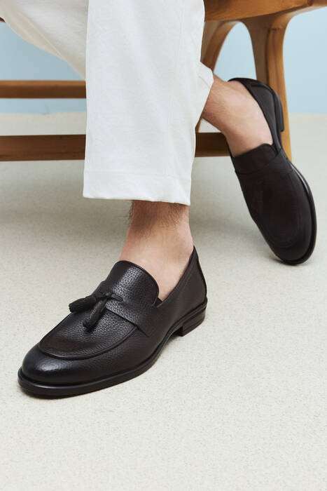 Brown Genuine Leather Men's Casual Shoes Brown Genuine Leather Men's Casual Shoes