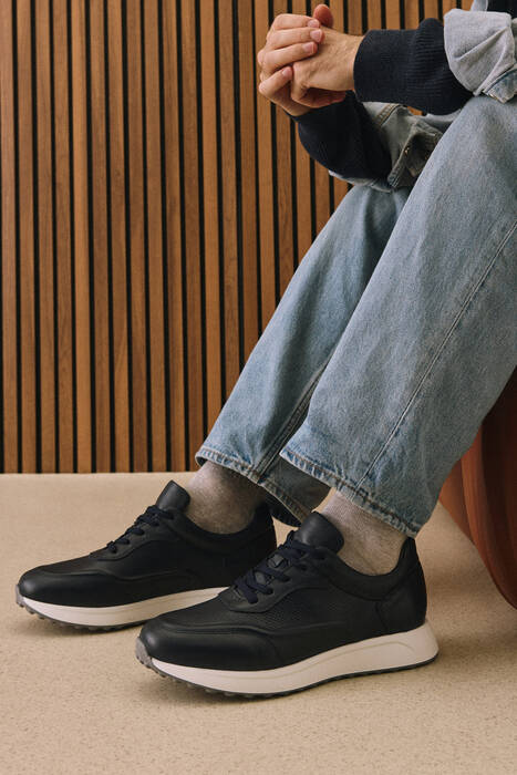 Hakiki Deri Erkek Günlük Ayakkabı Lacivert Hakiki Deri Erkek Günlük Ayakkabı Lacivert