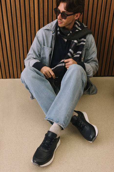 Hakiki Deri Erkek Günlük Ayakkabı Lacivert Hakiki Deri Erkek Günlük Ayakkabı Lacivert