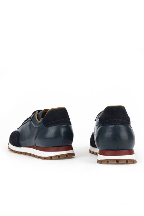 Hakiki Deri Erkek Günlük Ayakkabı Lacivert