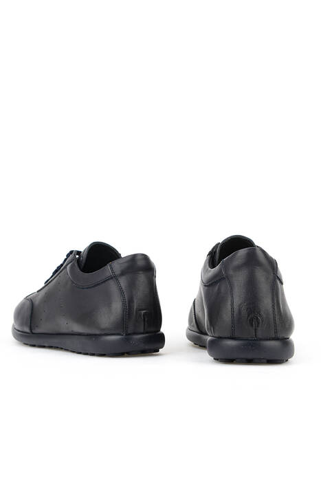 Hakiki Deri Erkek Günlük Ayakkabı Lacivert