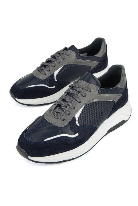 Hakiki Deri Erkek Günlük Ayakkabı Lacivert