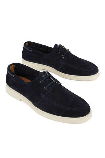 Ziya - Hakiki Deri Erkek Günlük Ayakkabı Lacivert (1)