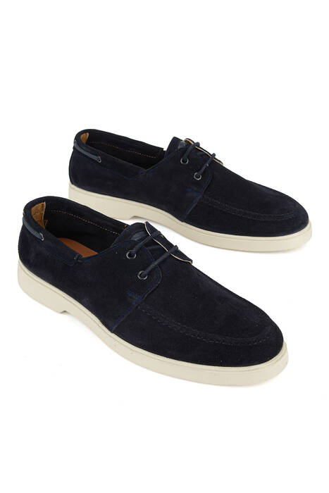 Hakiki Deri Erkek Günlük Ayakkabı Lacivert