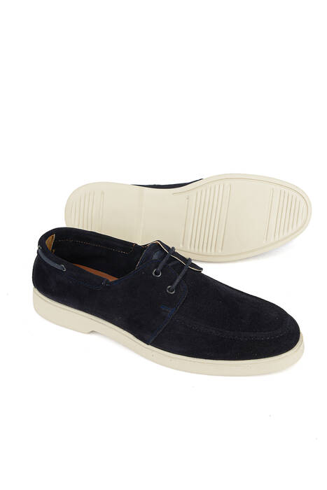 Hakiki Deri Erkek Günlük Ayakkabı Lacivert