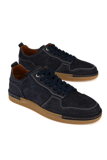 Ziya - Hakiki Deri Erkek Günlük Ayakkabı Lacivert (1)