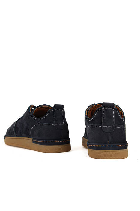 Hakiki Deri Erkek Günlük Ayakkabı Lacivert